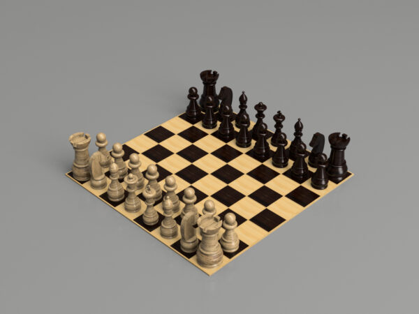 3D Printable Chess Set – Free STL Download