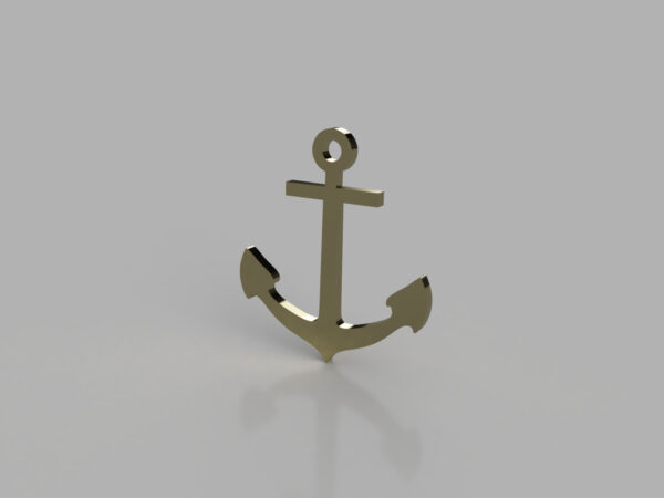 Gratis nedladdning: CAD-modell av smycke – Ankare (Fusion 360)