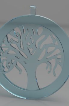 Tree of Life – Redigerbar CAD-modell för smyckeshänge (Fusion 360)